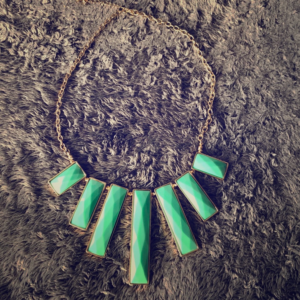 Rectangular Plated Necklace